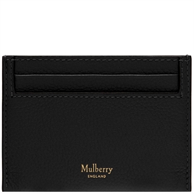 Mulberry Credit Card Slip Black Classic Grain